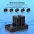 EN-EL15 2-Pack Batteries and Charger Set for Nikon Z6 z6ii Z7 z7ii Z8 D750 D850 D7000 D7500 D7100 D7200 D500 D600 D610
