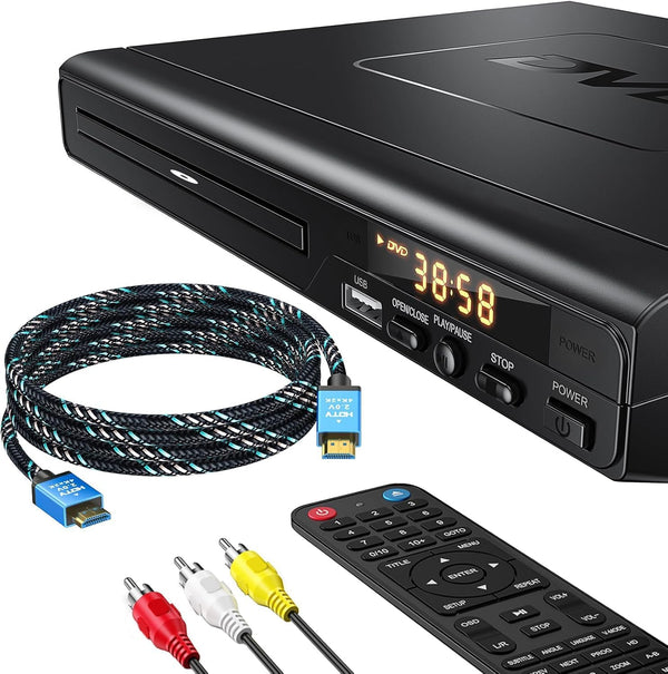 ELECTCOM PRO DVD Players for TV with HDMI, DVD Players that Play All Regions,