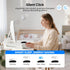 INFINMIND Mouse,USB+BT2,Slim 4 3000 DPI,8 Wireless Bluetooth Pebble Multi Device Small Travel Mice,Metal Way Super