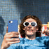 ORNARTO 17e 16e 6.1", 3 16e 17e-Blue Compatible with iPhone Case and for iPhone Case Liquid Silicone Layers Full