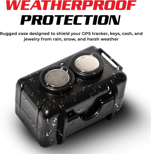 Spy Spot Magnetic Mount Weatherproof Case for GPS Trackers, Stash Lock Box for Items Under Vehicles
