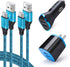 USB C Car Charger for Google Pixel 8a/8/8 Pro/7a/7/7 Pro, Samsung Galaxy S24 S23 S22 A10e, Fast Charging Adapter