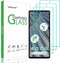 beukei 3 Pack Tempered Glass Screen Protector for Google Pixel 7a 5G, Touch Sensitive, Case Friendly, 9H Hardness