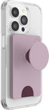 PopSockets Phone Wallet with Expanding Grip, Phone Card Holder, Solid PopWallet - Blush Pink