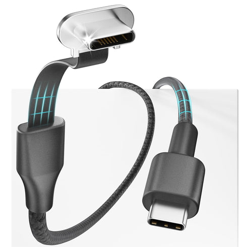 USB C Charger Cable, 60W 3.3ft Flat 90-Degree Charging Cord Compatible with Steam Deck, ROG Ally, Samsung S23/S22/S21,
