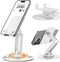 Cooper 360° Stand - Adjustable Cell Phone Stand for Desk, 360° Click-Rotating, Multi-Angle, Portable, Cream White