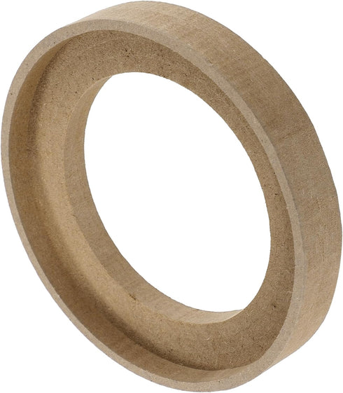 uxcell 4 Pcs Universal 4 Inch Speaker Subwoofer Mounting Spacer Rings, Solid Wood Beige