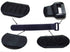 25pcs Black Reusable Fastening Cable Straps, Hook and Loop Cable Tie Down Straps (1" x 18")