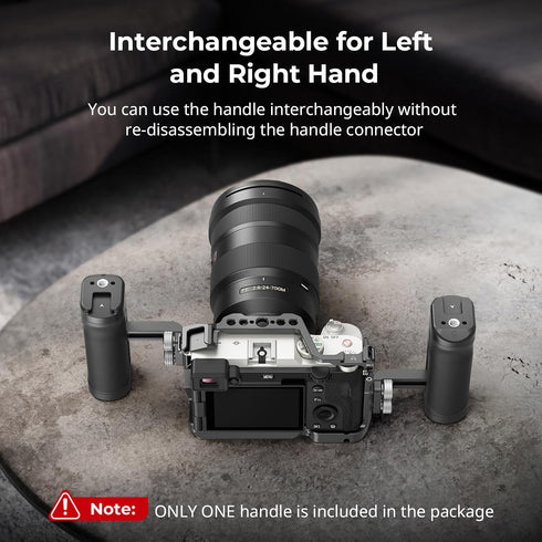SmallRig Mini Side Handle for 1/4"-20 Threaded Holes, Portable Camera Cage Handle for Left or Right Hand, Up and Down