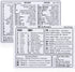 Yuanchu 2Pcs Laptop Shortcuts Stickers, Word/Excel Quick Reference Guide Keyboard Shortcut Stickers PVC