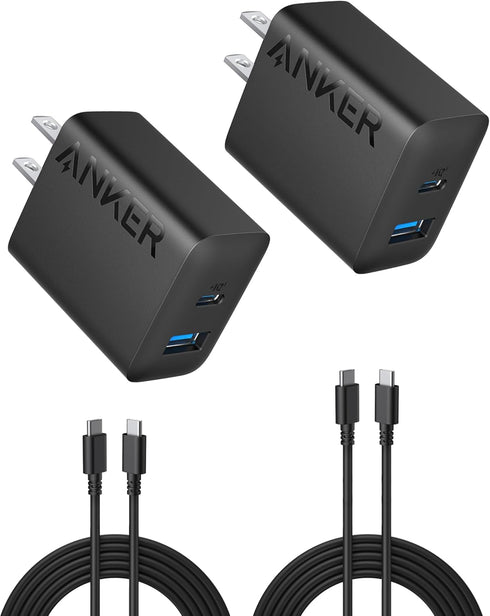 Anker iPhone 17/16 Charger, 2-Pack 20W Fast USB C Charger Block, for iPhone