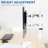 VIVO Single Monitor Arm Desk Mount, Holds Screens up to 32 Inch, Fully Adjustable Stand, White, STAND-V001W
