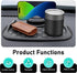 Culycey Car Dashboard Mat, Anti-slip Mat with Parking Number Sign and Rotatable Phone Holder, Multifunction Dashboard