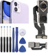 Main Rear Camera Module for iPhone 11, 12MP Replacement with Repair Tools for Models A2221 A2111 A2223