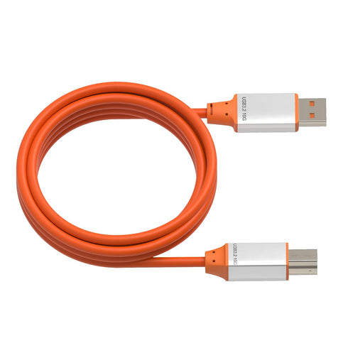 3.2 2 (10Gbps) 10ft (3 OkyLink USB Gen A to B Cable m), Passive, High-Speed Data, Aluminum Shell, Orange