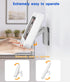 Waterproof Phone Holder for Shower, 360° Rotation, Adjustable Angle, Wall Mounted for Bathroom Mirror, Up to 7 Inch