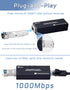 Mini A Pair of Gigabit Fiber Media Converter, Plug and Play Fiber to Ethernet Compact Ethernet Converter