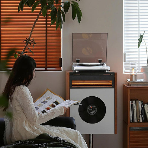 YWLUUOO MP3 Record Player to Converter Turntable with Speed Option and USB Port Lightweighted Music Player