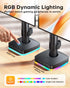H&C(hcck&Cllassp) 3 13"-27" 17.6lbs, 75x75mm 100x100mm, RGB Single Monitor Stand, Monitor Arm with USB Ports, Charging
