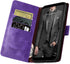 SUANPOT RFID Blocking Leather Wallet Case for Samsung Galaxy S9 5.8", Flip Folio Book Phone Case, Shockproof Cover,