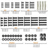ELIVED Universal TV Mounting Hardware Kit, Fits TVs up to 80 Inch, includes M4 M5 M6 M8 Screws, Washers, Spacers and Concrete Wall Anchors, Compatible for Most Flat/Curved TV/Monitor Mount. YD1013
