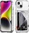 ACANDYA for iPhone 14 Case Wallet iPhone 13 Case Clear with Credit Card