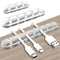 SOULWIT Cable Holder Clips, 3-Pack Self Adhesive Cord Organizer for Desktop USB Charging Cable, Mouse Cable, Power Cord