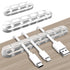 SOULWIT Cable Holder Clips, 3-Pack Self Adhesive Cord Organizer for Desktop USB Charging Cable, Mouse Cable, Power Cord