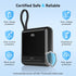 Ecosonique 20000mAh Power Bank, 33W Max Fast Charging Portable Charger with Built-in Cables for iPhone, Samsung, Android