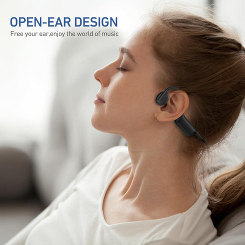 5.4 12H IPX6 Headset Bone Conduction Headphones Bluetooth Open Ear Headphones with Mic, Wireless Earphones, Sports