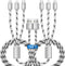 10Ft 3A Multi Charging Cable 2Pcs - 3 in 1 Braided USB Fast Charger for iPhone, Samsung, Pixel, LG, and more.