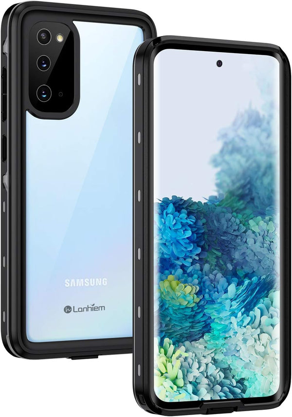 Lanhiem IP68 Waterproof Dustproof Shockproof Case for Samsung Galaxy S20 - Built-in Screen Protector, Heavy Duty Full