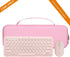 Aproca Pink Hard Travel Storage Case for Logitech K380 Multi-Device Bluetooth Keyboard and Pebble M350 Mouse