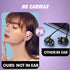 Open Ear Headphones, Wireless Ear Hanging Bluetooth Headset, Bone Air Conduction Earbuds Outside The Ear (Purple)