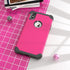 IDweel for iPhone Xs Max Case with Tempered Glass Screen Protector, 3 in 1 Heavy Duty Protection, Rose Red