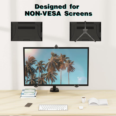 MOUNT PRO VESA Mount Adapter, Universal Non-VESA Monitor Mount for 19 to 32 inch Screens, Holds up to 17.6lbs