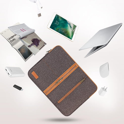 DOMISO 10.1 inch Laptop Sleeve Case, Water Resistant Shockproof Bag for 10.5" 11" iPad Pro Air 2018-2021/10.2"