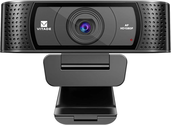 VITADE HD Webcam 1080P with Microphone & Cover Slide, 928A Pro USB Computer