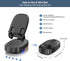 Cell Phone Stand with Wireless Bluetooth Speaker, Adjustable Holder with 5 LED Modes, Compatible with iPhone/iPad