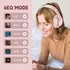 Wireless Bluetooth Headphones Over Ear, 65H Playtime HiFi Stereo Headset with Microphone, Foldable Bluetooth V5.3, Rose