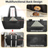 Covkev 15.6 Inch Teacher Tote Bag with Laptop Compartment, Soft Nylon Teacher Utility Bag with Multiple Pocket