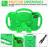 AVAWO Kids Case for iPad 10th 10.9 Inch/iPad Air 5/4, with Shoulder Strap, Adjustable Kickstand, Green