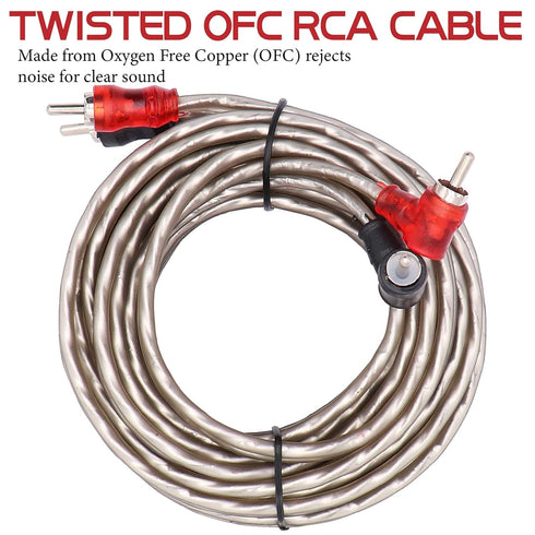 4 Gauge Audio Amplifier Installation Wiring Systems KIT for Radio, Subwoofers and Speakers Connections
