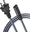 Goalfish Power Cord, 15ft AC Power Cable 7A 125V TV Power Cord 18AWG