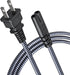 Goalfish Power Cord, 15ft AC Power Cable 7A 125V TV Power Cord 18AWG
