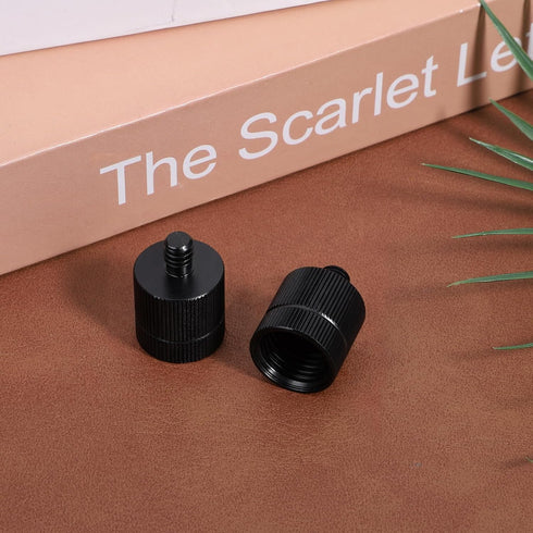 Xyembu 2PCS 5/8-11 1/4 Tripod Adapter Female to Male Laser Level Tripod Conversion Thread for Various Photography