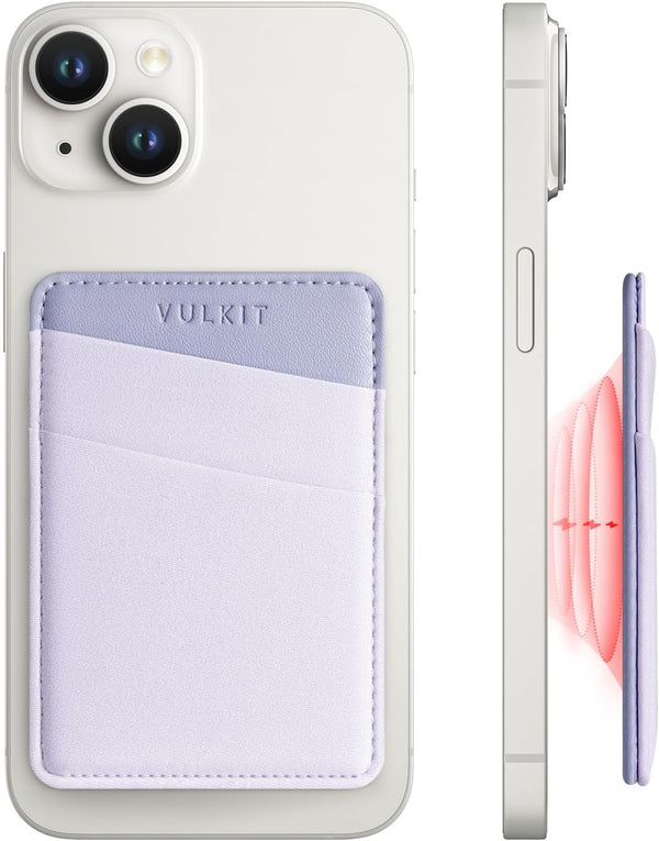 VULKIT Magnetic Phone Wallet for MagSafe, RFID Blocking Card Holder Wallet for iPhone 15/14/13/12 Series