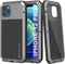 Punkcase Heavy Duty Metal Case for iPhone 12 Pro, Military Grade Armor Cover, Shock Proof Aluminum & TPU Design (Silver)