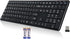 INFINMIND Wireless Keyboard-2.4G USB Ultra Slim Quiet Full Size Matte PC Computer Keyboard,19
