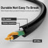 Vockjour 3 3ft 10 125 18AWG, 5-15P C13, Prong AC Power Cord Cable Amps Volts NEMA to Black PC Power Cable for TV